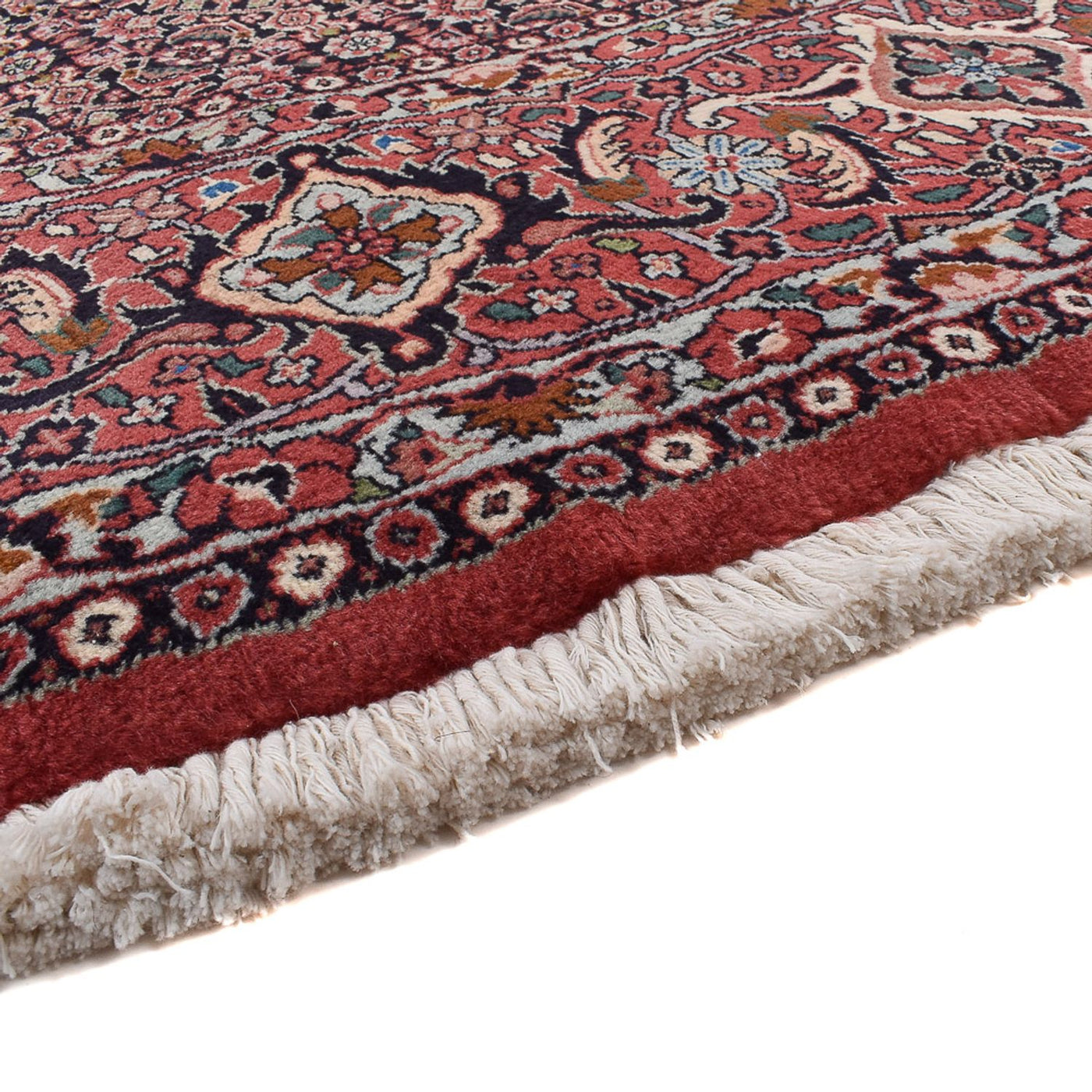 Persisk matta - Bijar runt  - 300 x 300 cm - mörkröd