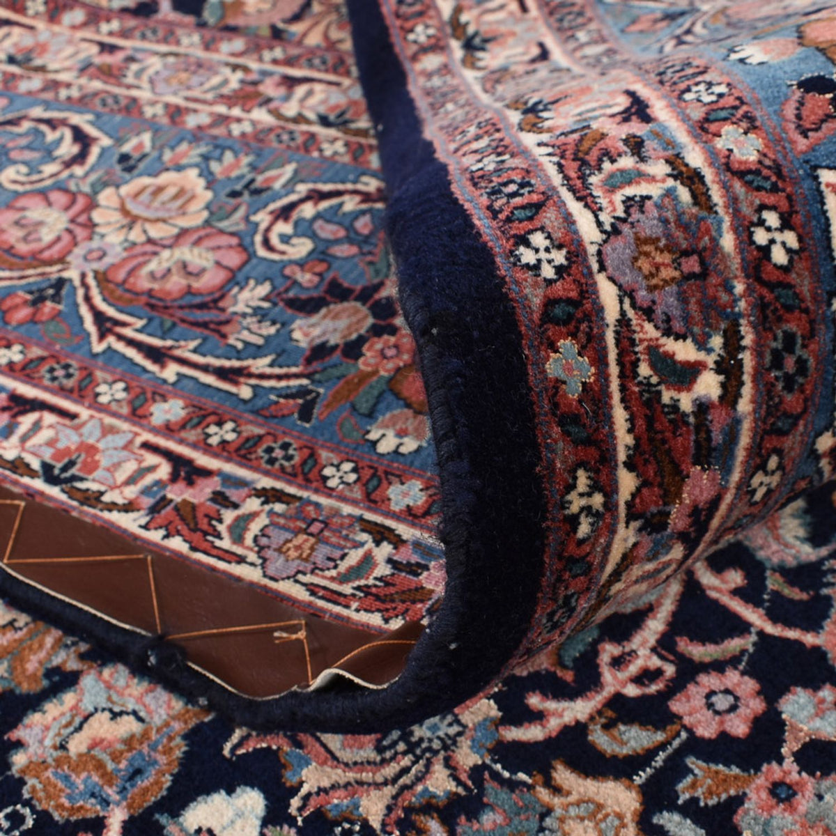 Persisk matta - Bijar - 400 x 302 cm - mörkblå