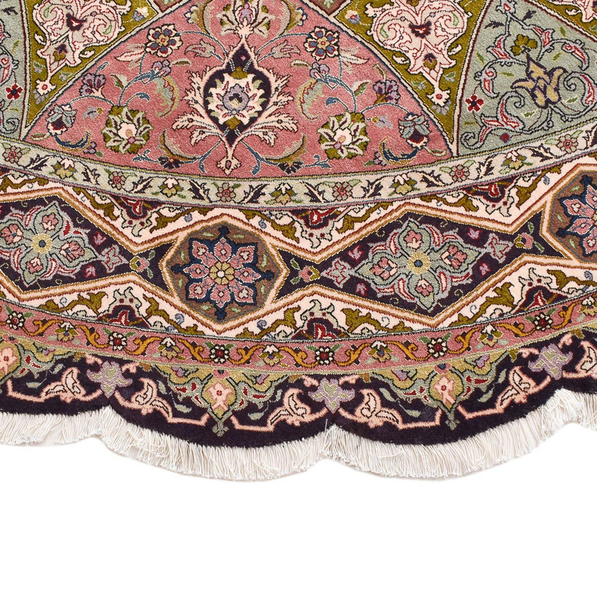 Persisk matta - Tabriz - Royal runt  - 250 x 250 cm - flerfärgad