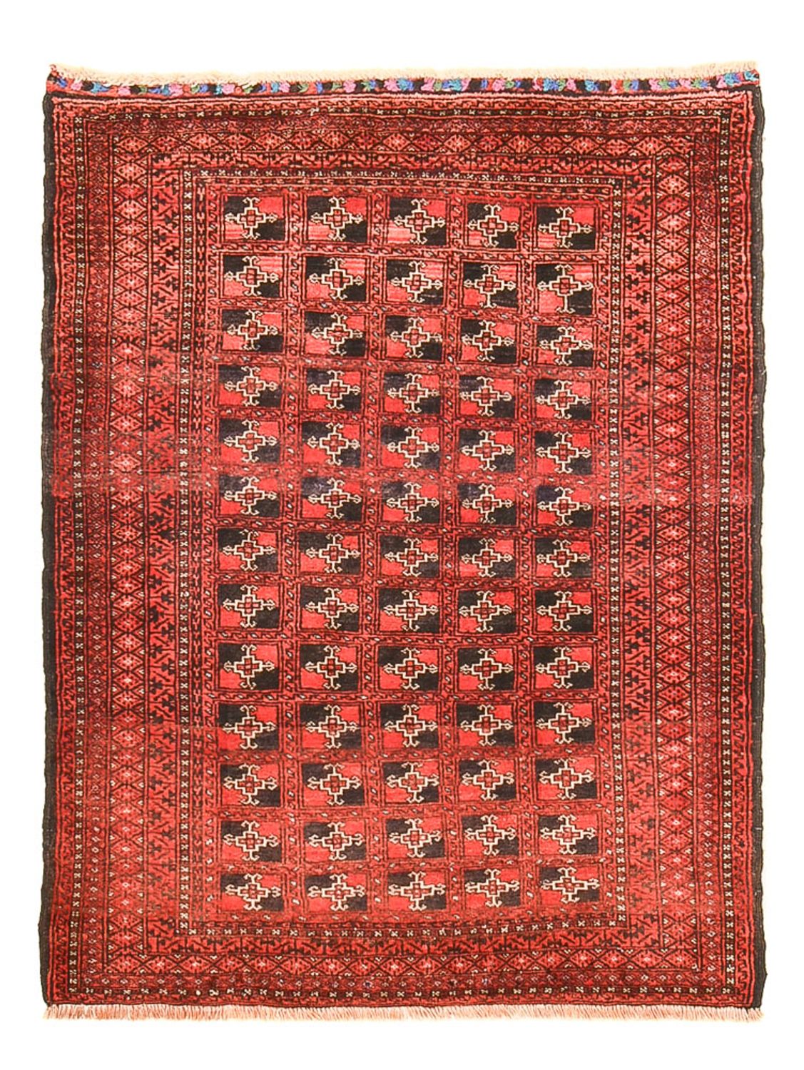 Baluch-matta - 124 x 95 cm - röd