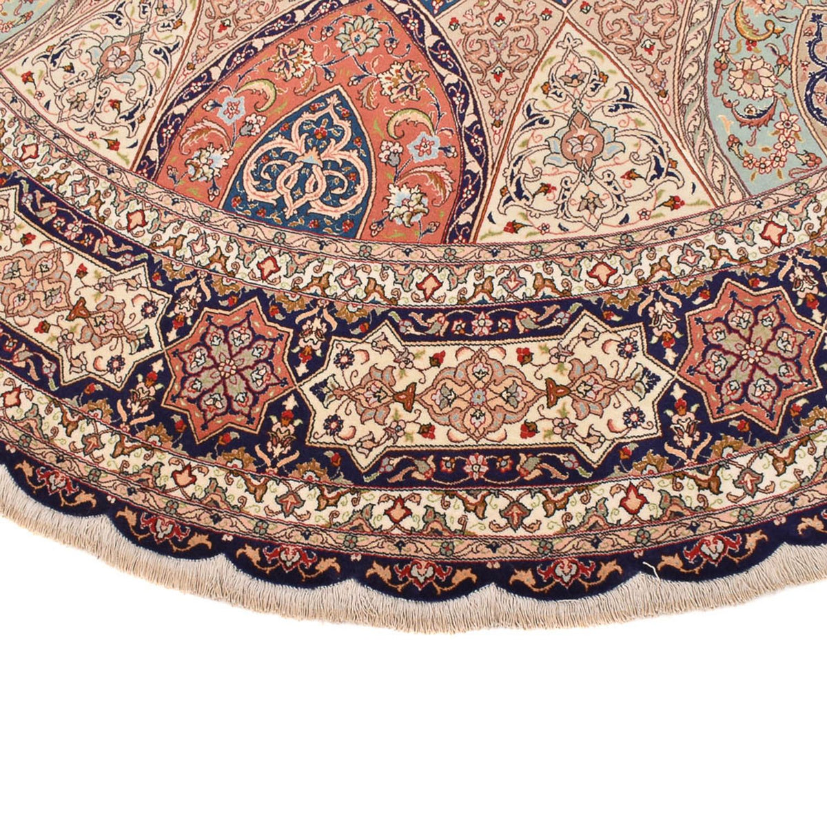 Persisk matta - Tabriz - Royal runt  - 312 x 312 cm - beige