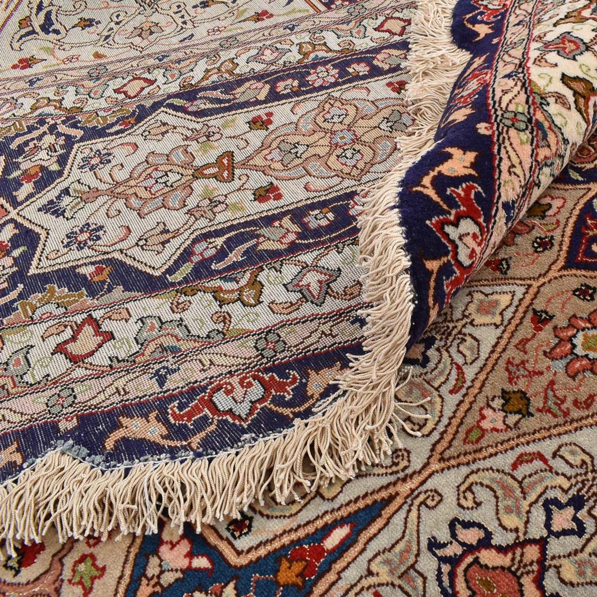 Persisk matta - Tabriz - Royal runt  - 312 x 312 cm - beige