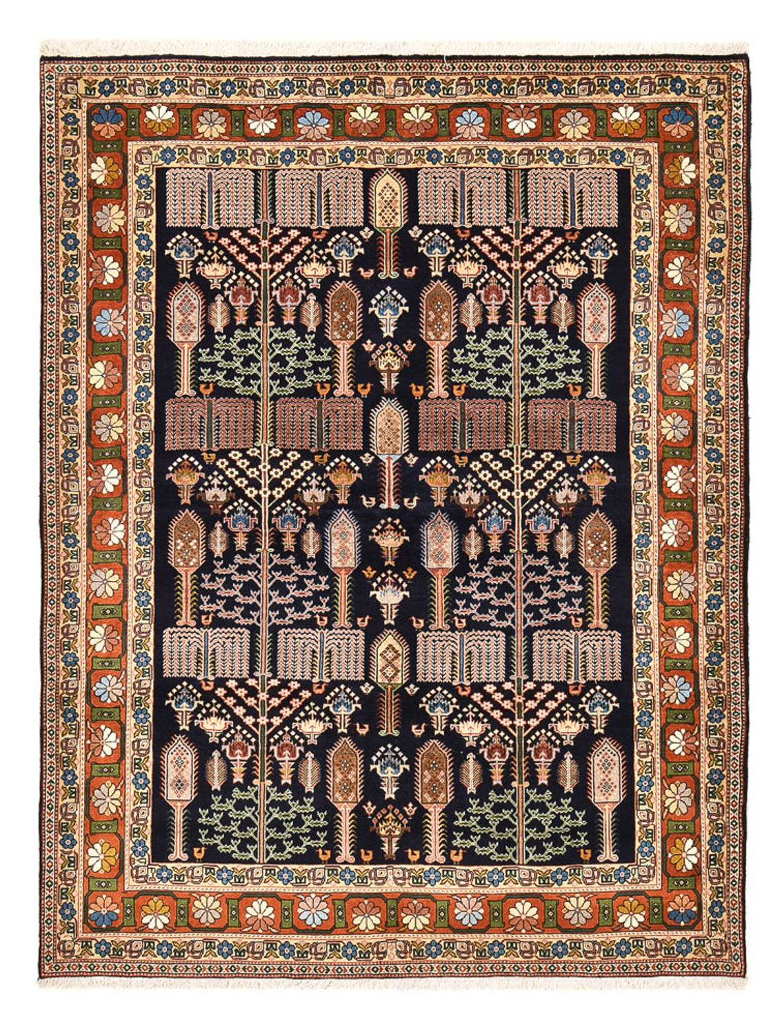 Persisk matta - Classic - 233 x 178 cm - mörkblå