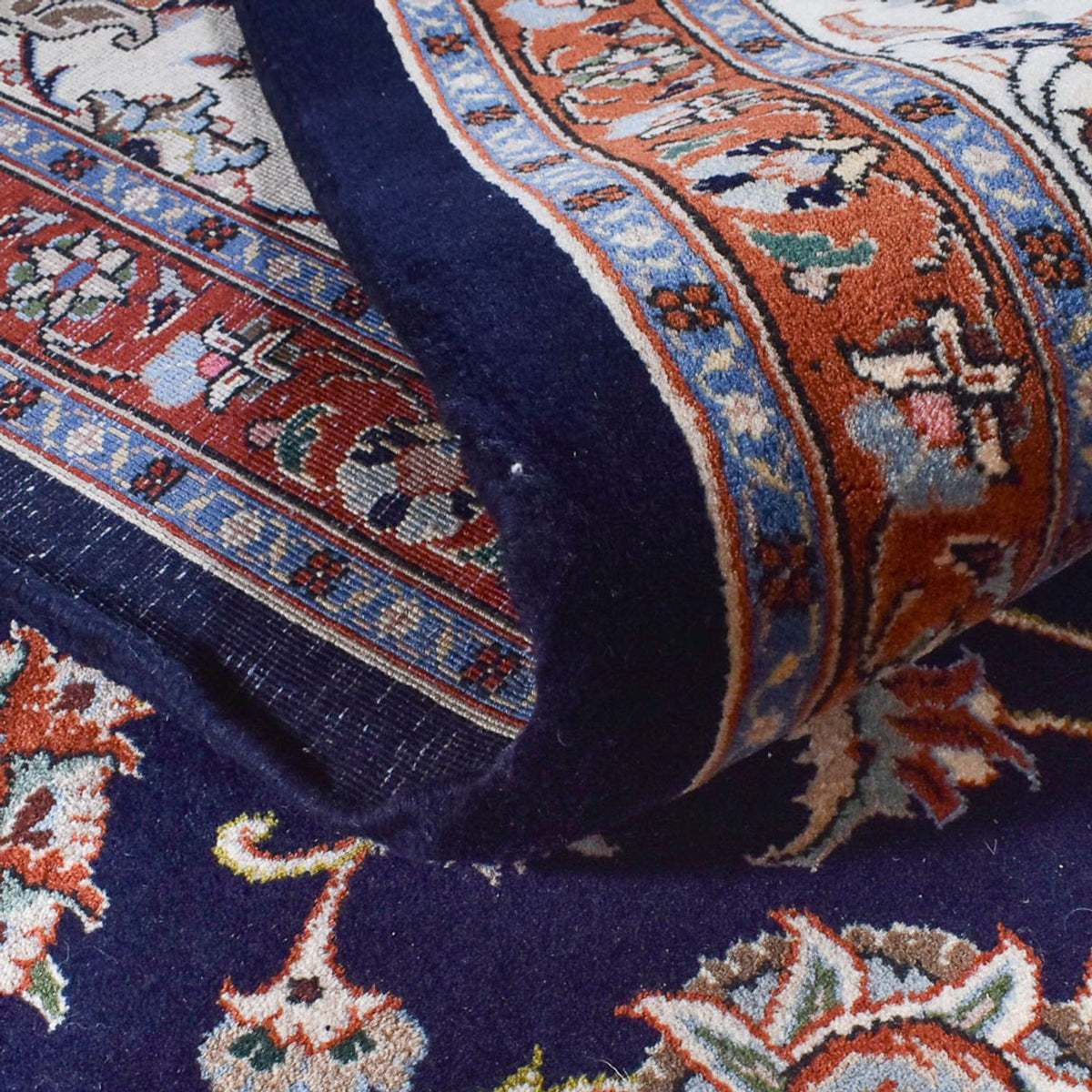 Persisk matta - Classic - Kungliga - 350 x 254 cm - mörkblå