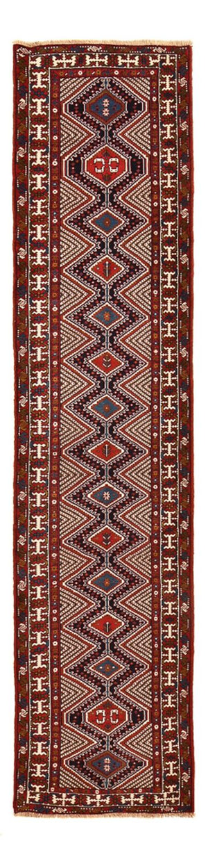 Runner Persisk matta - Nomadic - 388 x 92 cm - bordeaux röd