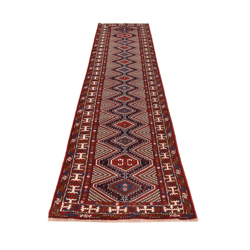 Runner Persisk matta - Nomadic - 388 x 92 cm - bordeaux röd