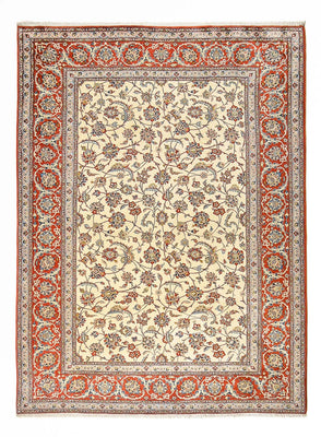 Persisk matta - Isfahan - Premium - 367 x 253 cm - ljusbeige