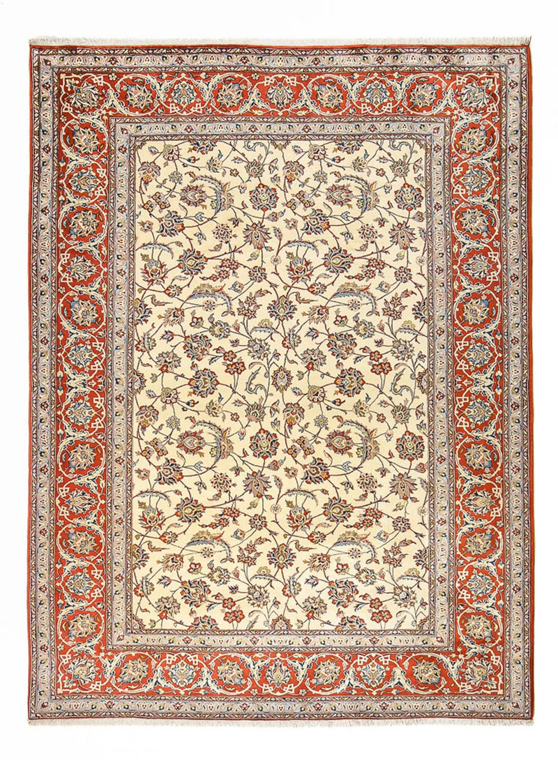 Persisk matta - Isfahan - Premium - 367 x 253 cm - ljusbeige