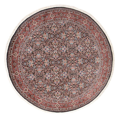 Persisk matta - Bijar - 240 x 240 cm - mörkröd