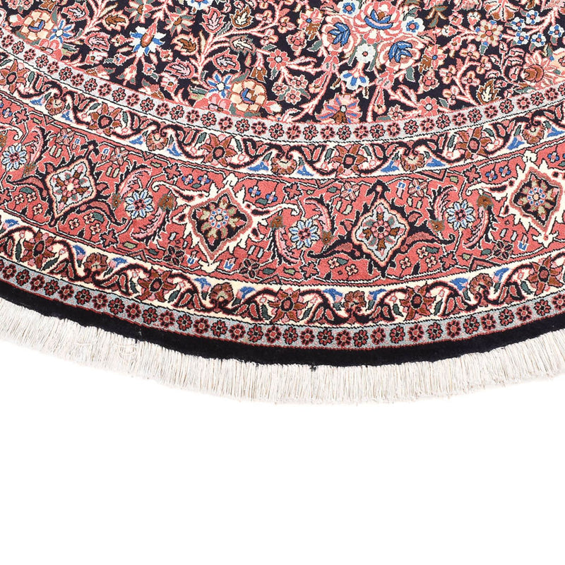 Persisk matta - Bijar - 240 x 240 cm - mörkröd