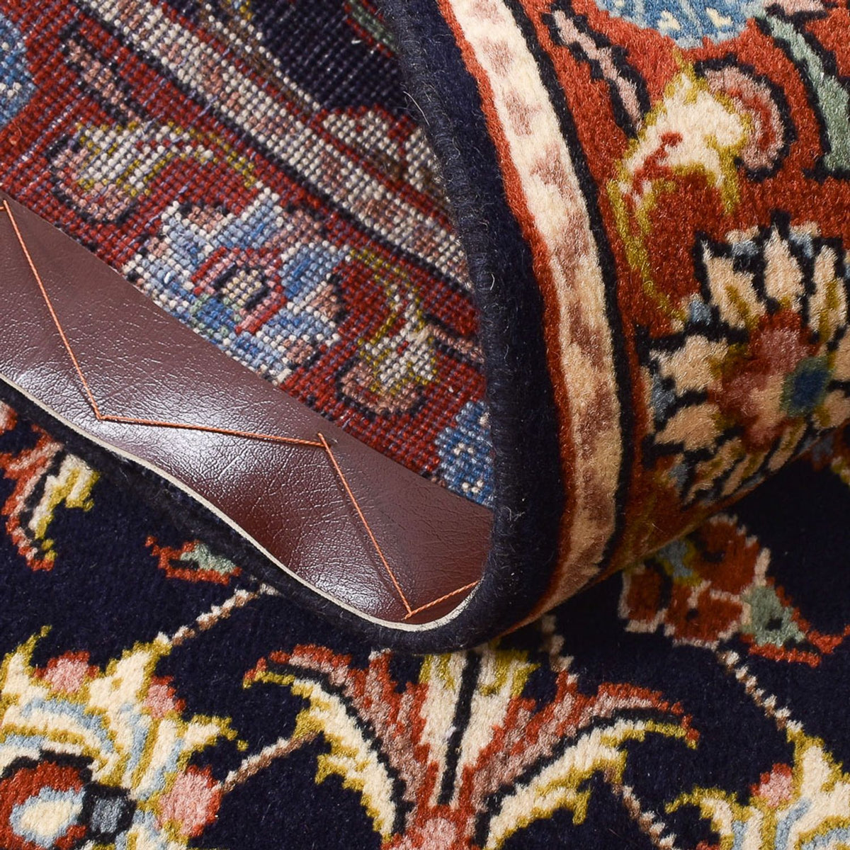 Runner Persiska mattor - Keshan - 293 x 66 cm - mörkblå