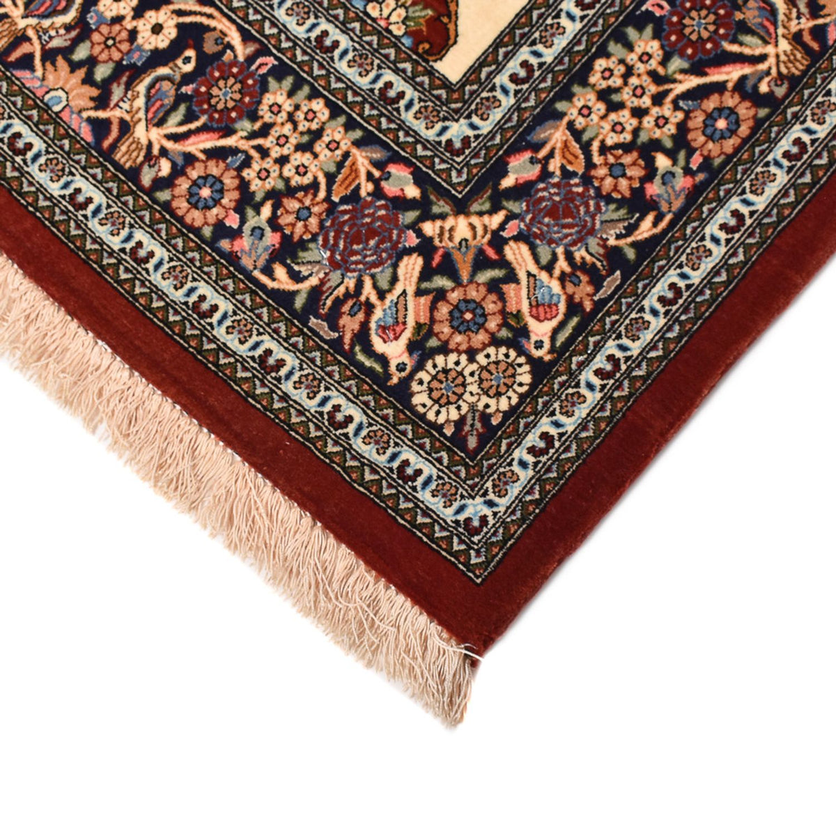 Persisk matta - Ghom - Kunglig - 200 x 136 cm - ljusbeige