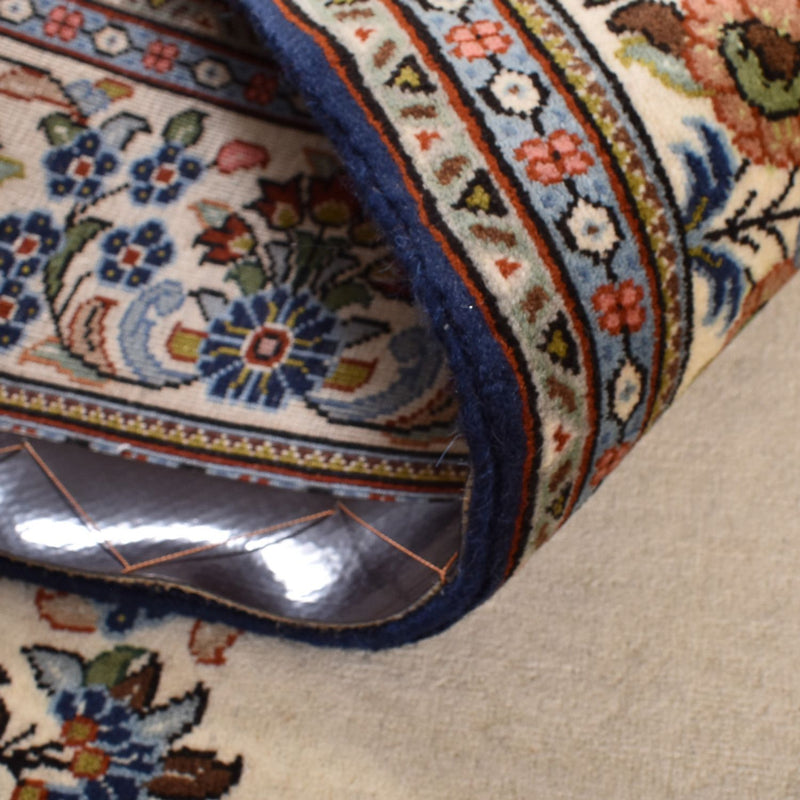 Persisk matta - Ghom - Kunglig - 188 x 130 cm - ljusbeige