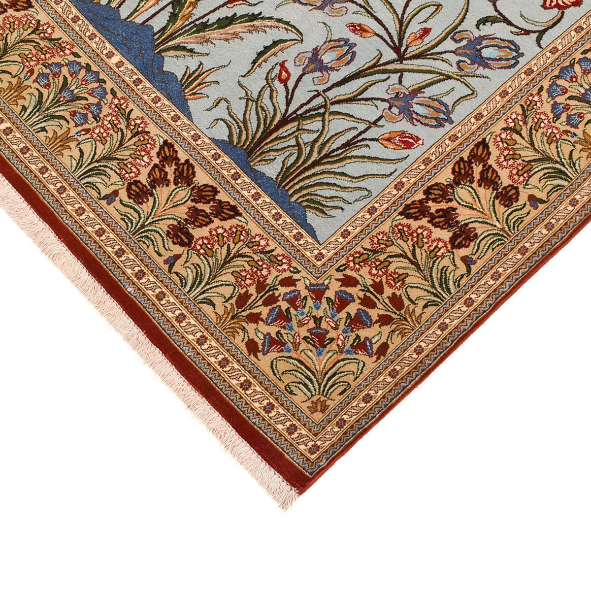 Persisk matta - Ghom - Kunglig - 200 x 131 cm - flerfärgad