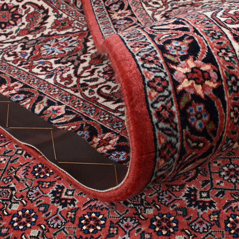 Persisk matta - Bijar - 392 x 300 cm - bordeaux röd