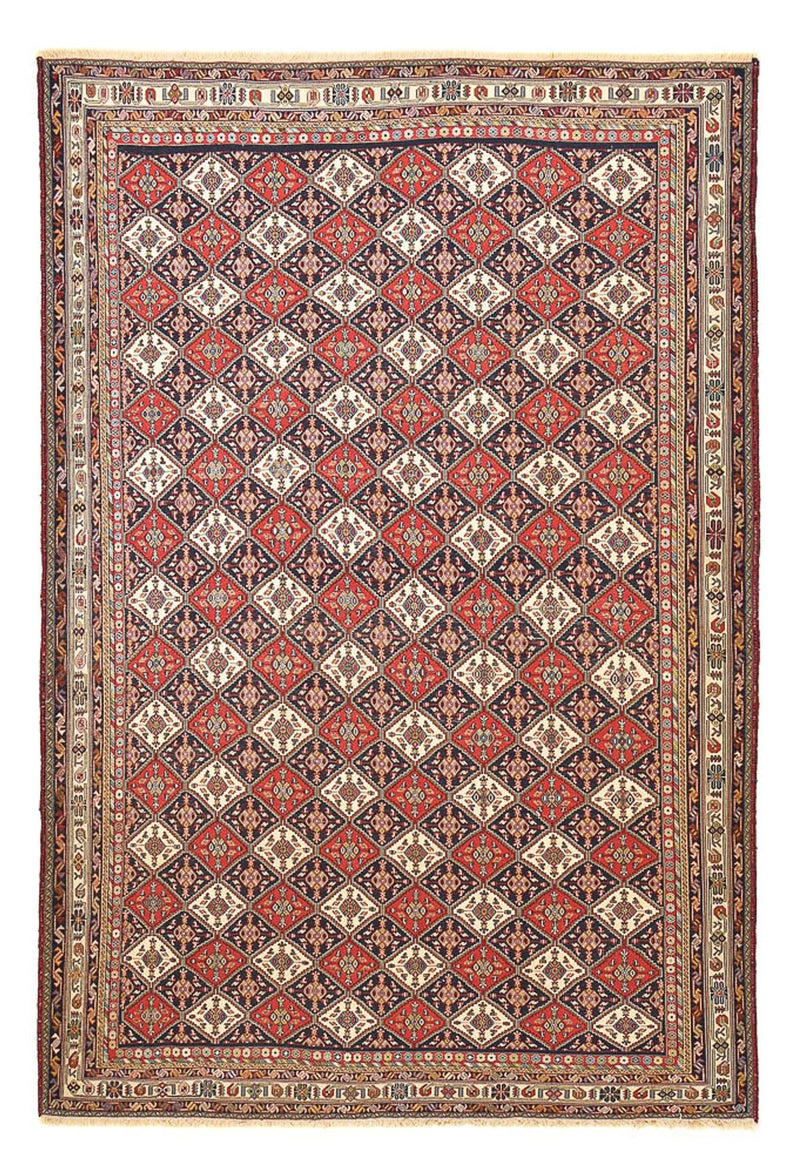 Kelim Carpet - orientalisk matta - 289 x 193 cm - ljusröd