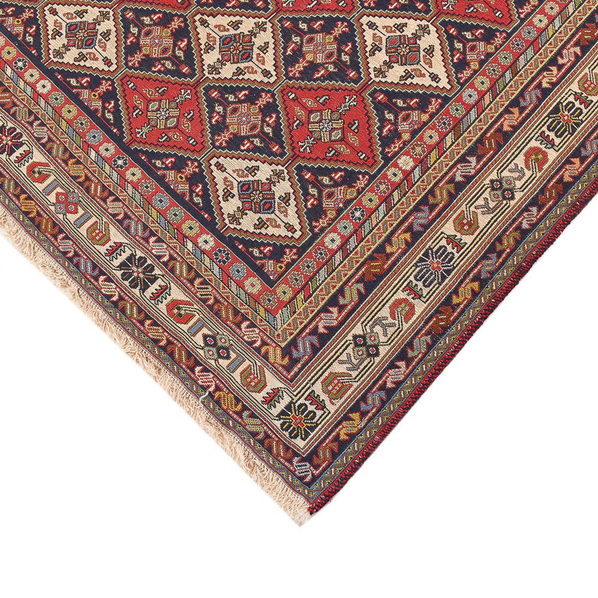 Kelim Carpet - orientalisk matta - 289 x 193 cm - ljusröd