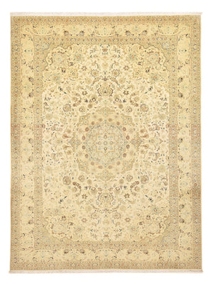 Persisk matta - Tabriz - Royal - 342 x 252 cm - ljusbeige
