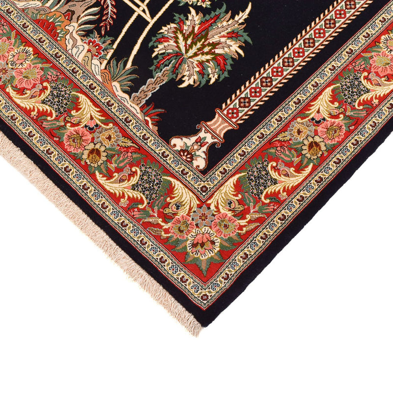 Persisk matta - Ghom - Kunglig - 218 x 135 cm - mörkblå