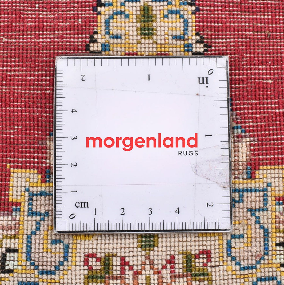 Gabbeh-matta - Kashkuli Persiska - 40 x 40 cm - röd