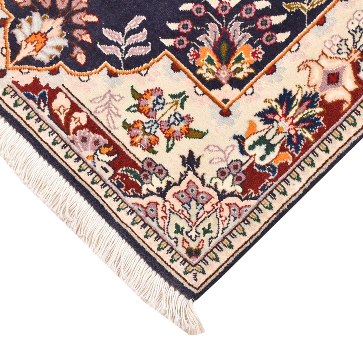 Persisk matta - Tabriz - Royal - 90 x 60 cm - mörkblå