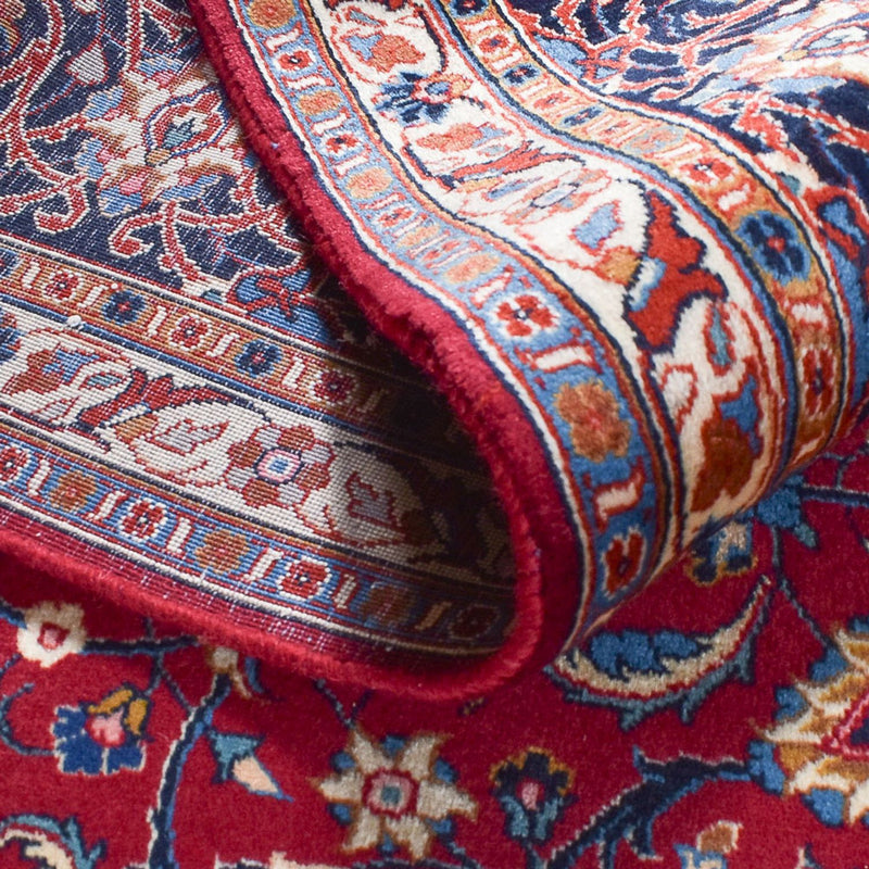 Persiska mattor - Keshan - 340 x 245 cm - mörkröd