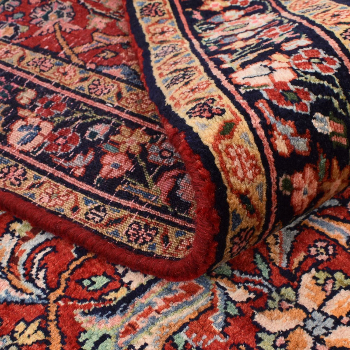 Persisk matta - Bijar - 225 x 132 cm - röd