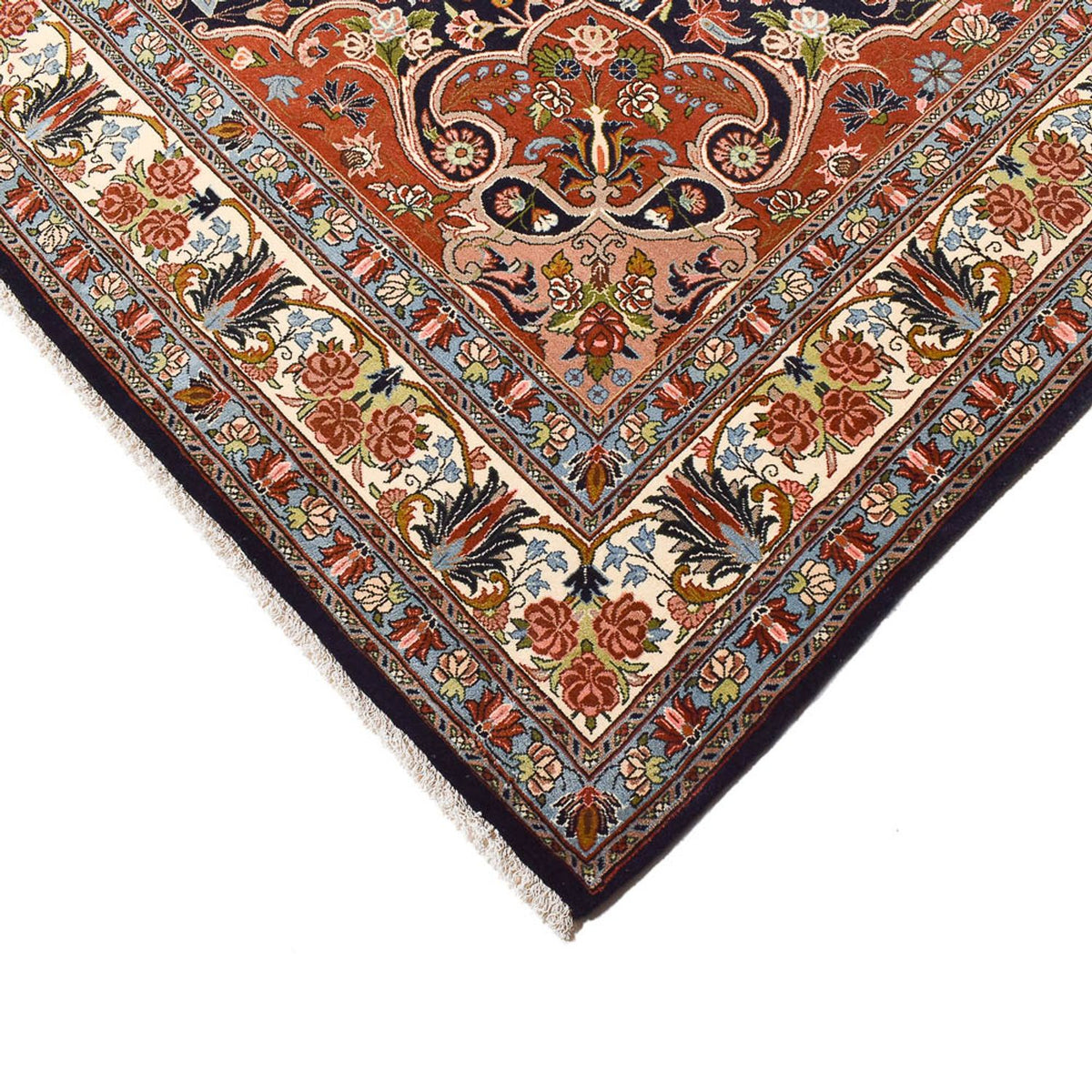 Persisk matta - Bijar - 304 x 200 cm - mörkblå