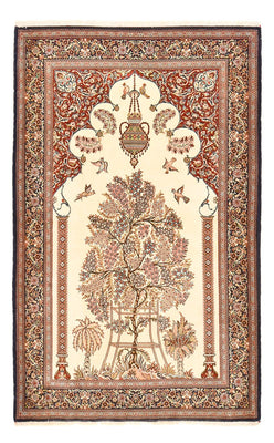Persisk matta - Ghom - Kunglig - 204 x 132 cm - beige