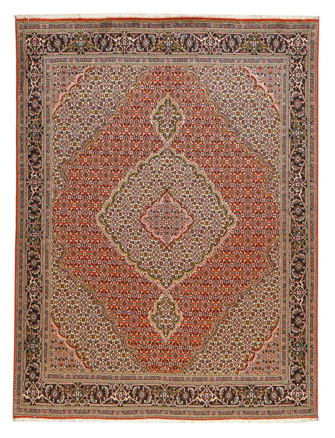 Persisk matta - Tabriz - Royal - 200 x 152 cm - röd