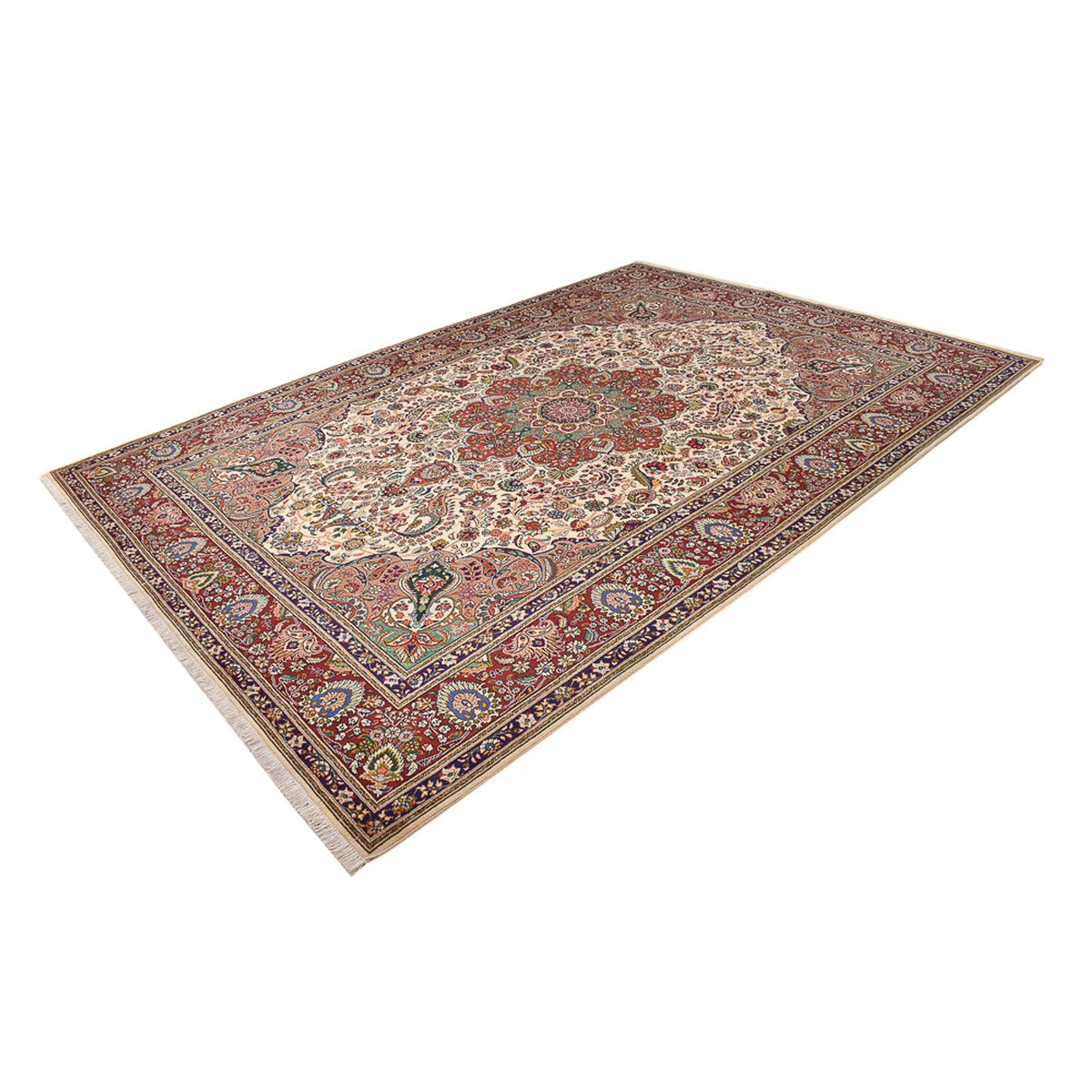 Persisk matta - Tabriz - Royal - 367 x 252 cm - beige