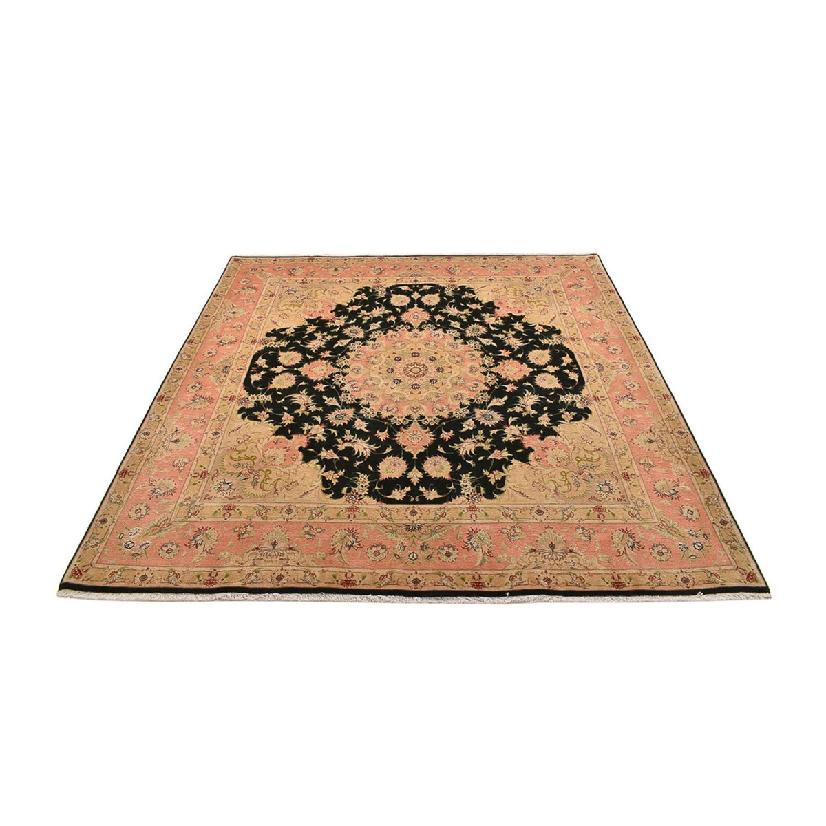 Persisk matta - Tabriz - Royal kvadrat  - 202 x 196 cm - mörkblå