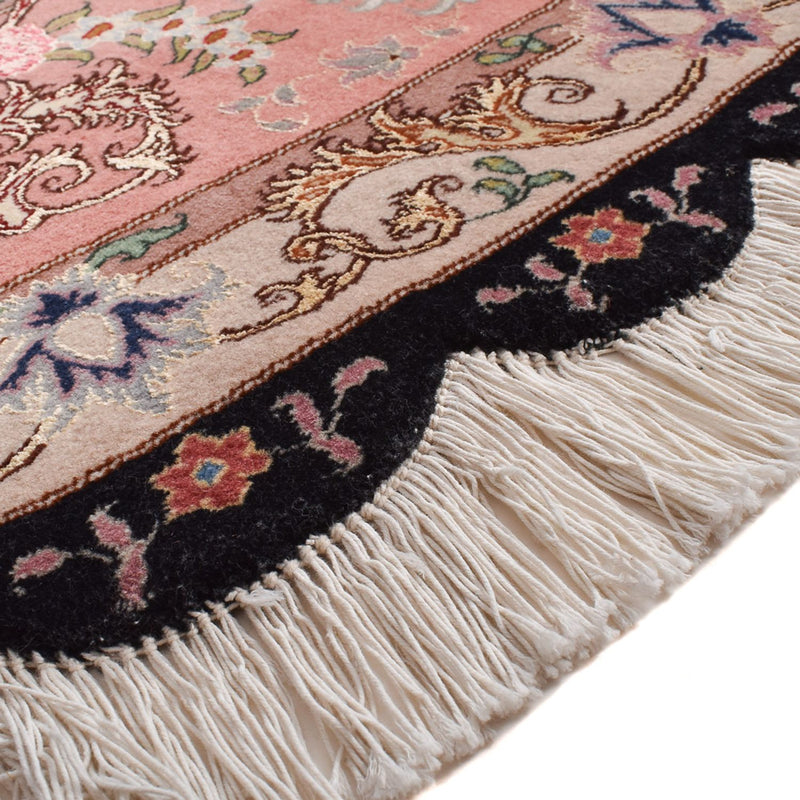 Persisk matta - Tabriz - Premium runt  - 250 x 250 cm - mörkblå