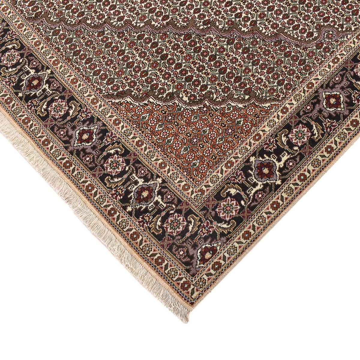 Persisk matta - Tabriz - Royal kvadrat  - 202 x 200 cm - brun