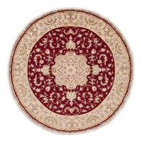 Persisk matta - Tabriz - Royal runt  - 245 x 245 cm - röd – product image