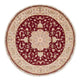 Persisk matta - Tabriz - Royal runt  - 245 x 245 cm - röd