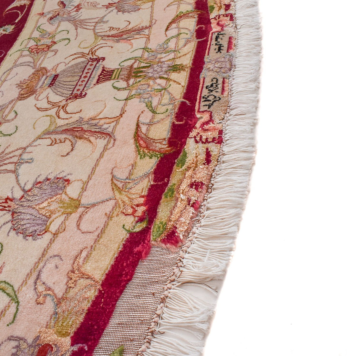 Persisk matta - Tabriz - Royal runt  - 245 x 245 cm - röd