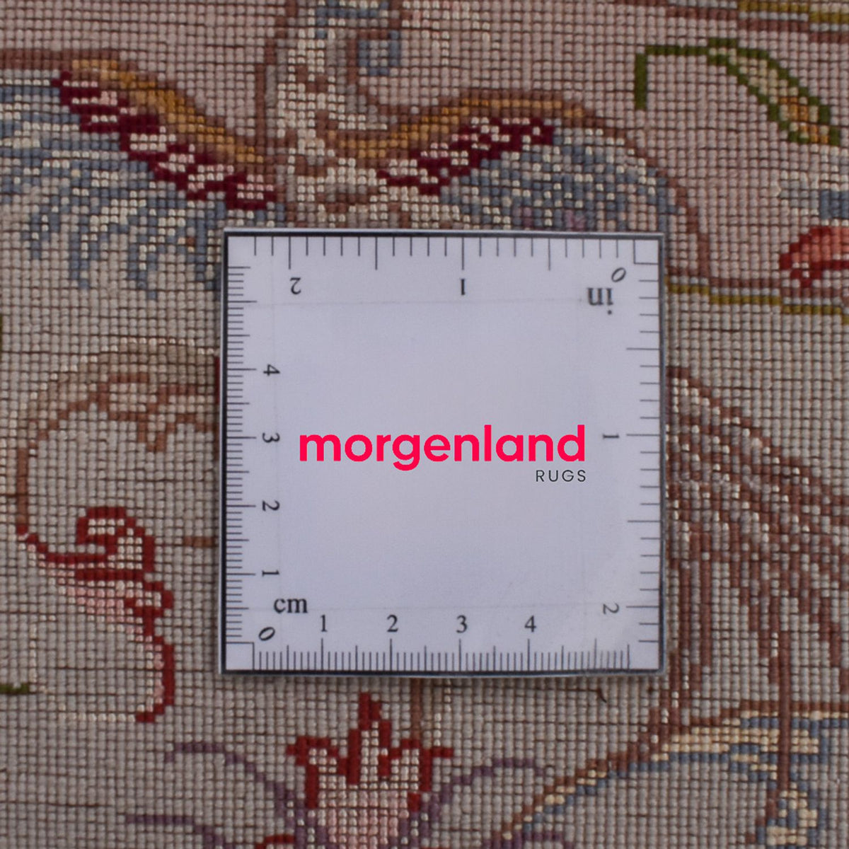 Persisk matta - Tabriz - Royal runt  - 245 x 245 cm - röd