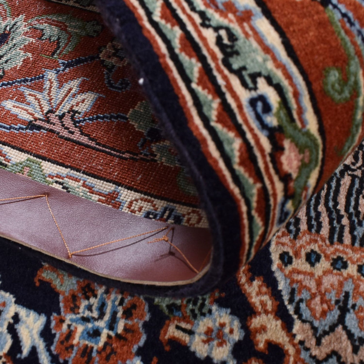 Persisk matta - Ghom - Kunglig - 208 x 137 cm - mörk beige