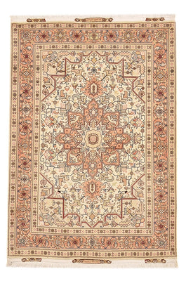 Persisk matta - Tabriz - Royal - 151 x 106 cm - ljusbeige
