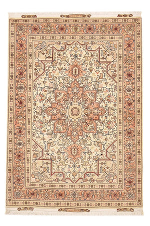 Persisk matta - Tabriz - Royal - 151 x 106 cm - ljusbeige