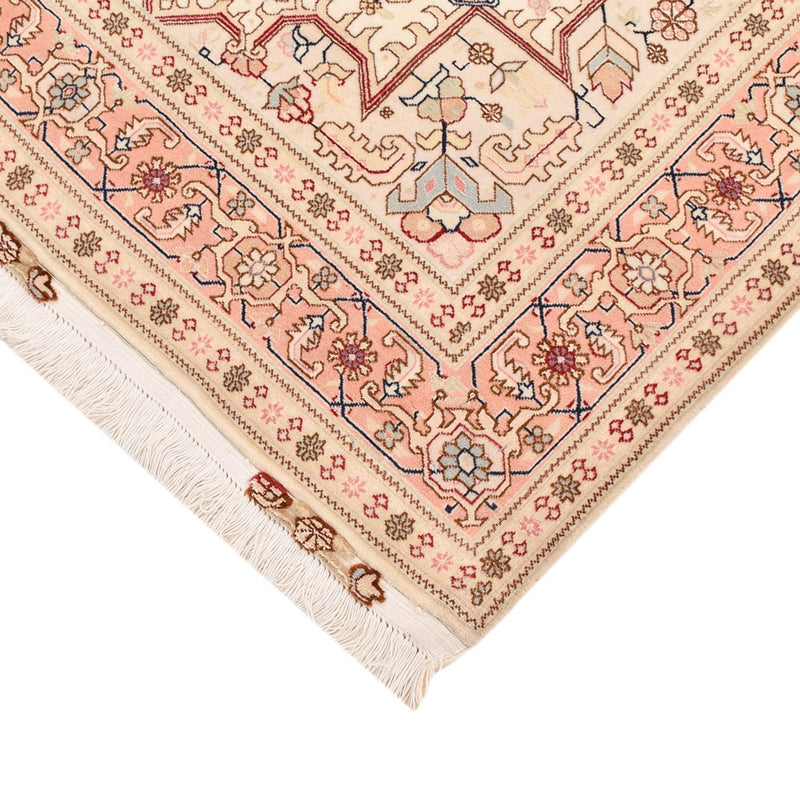 Persisk matta - Tabriz - Royal - 151 x 106 cm - ljusbeige