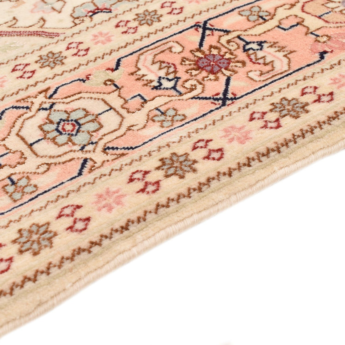 Persisk matta - Tabriz - Royal - 151 x 106 cm - ljusbeige