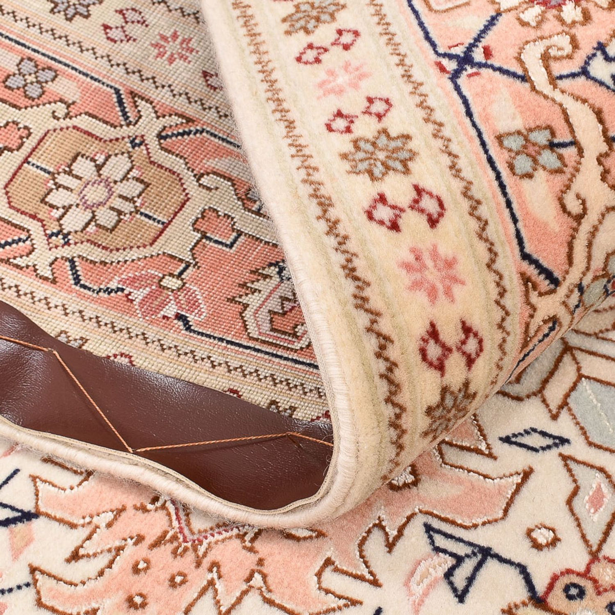 Persisk matta - Tabriz - Royal - 151 x 106 cm - ljusbeige