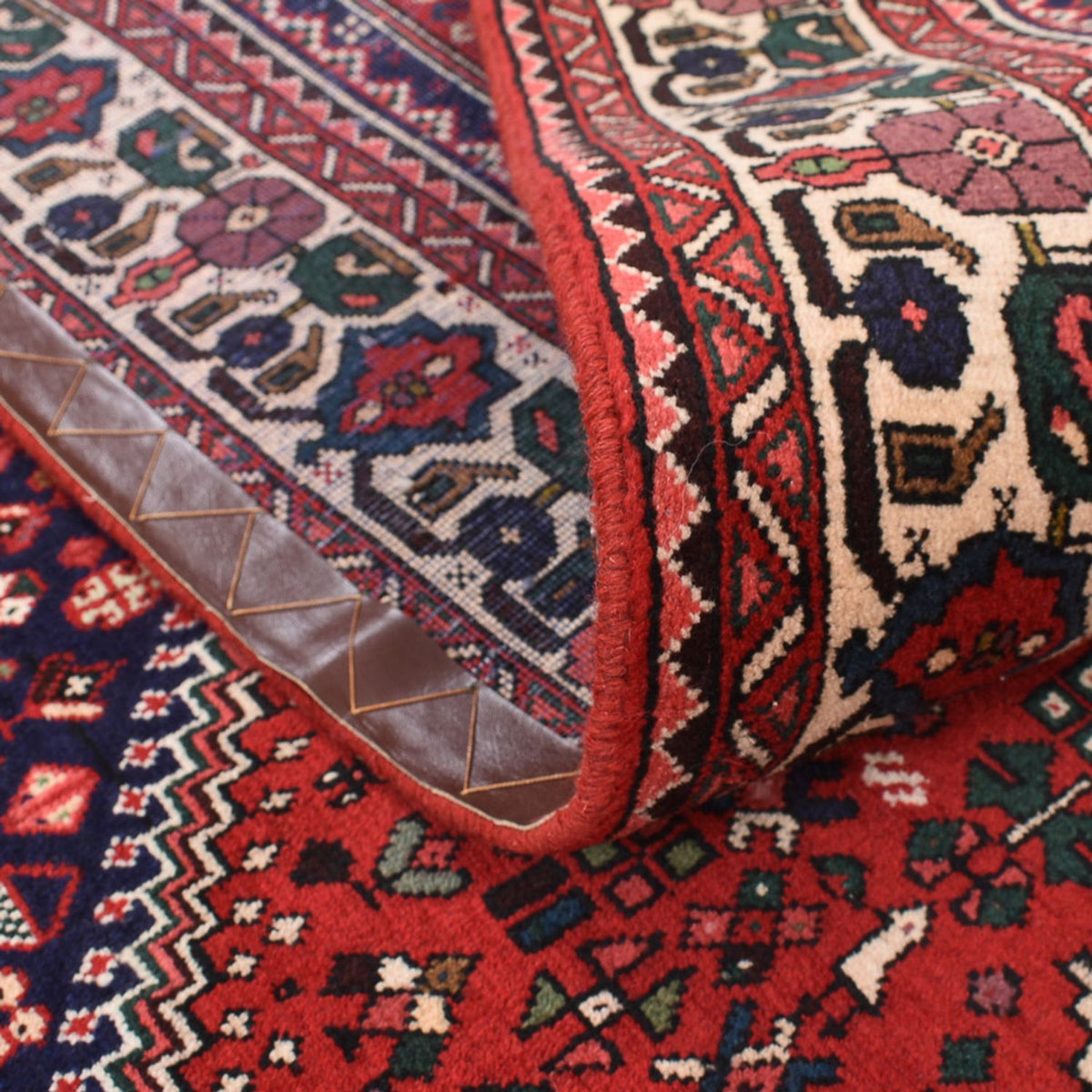 Persisk matta - Nomadic kvadrat  - 198 x 198 cm - röd