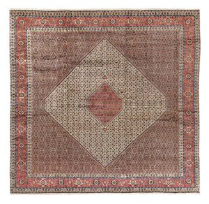 Persisk matta - Bijar kvadrat  - 400 x 400 cm - rost