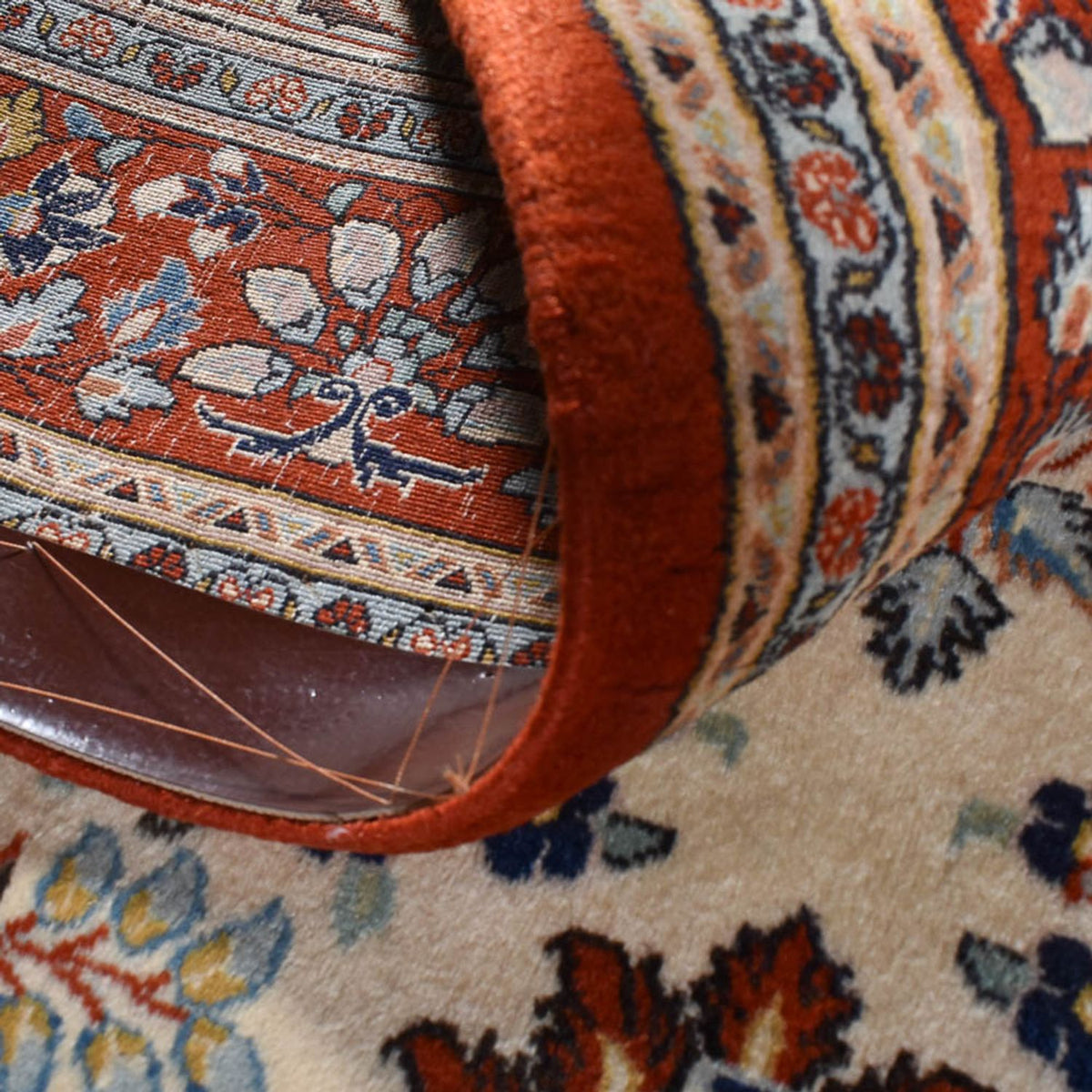 Persisk matta - Ghom - Kunglig - 203 x 130 cm - flerfärgad