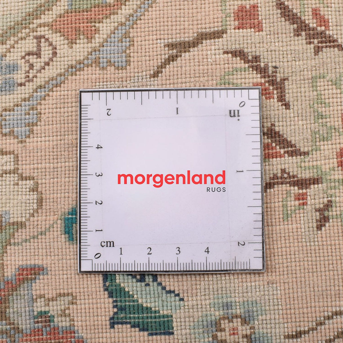 Persisk matta - Tabriz - Royal runt  - 200 x 200 cm - sand