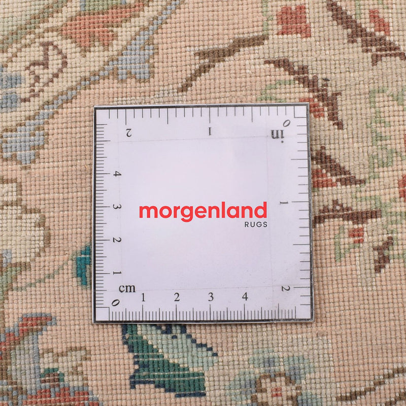 Persisk matta - Tabriz - Royal runt  - 200 x 200 cm - sand