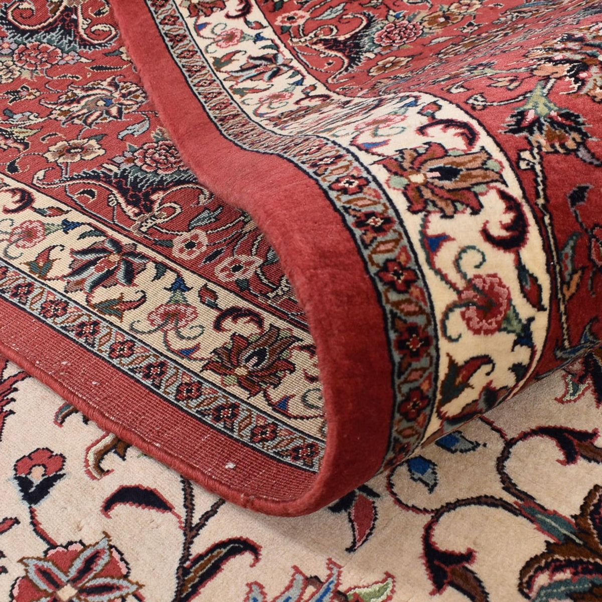 Persisk matta - Bijar - 380 x 296 cm - mörkblå